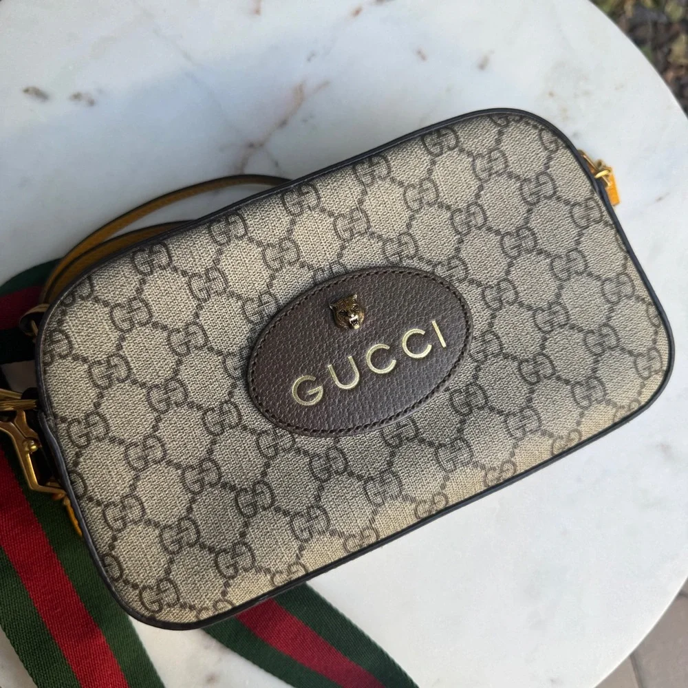 Gucci Vintage Neo Supreme Monogram Web Crossbody - Picture 3 of 14